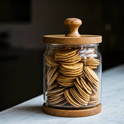 Glass LUCK CLAWS Airtight Treat Jar.