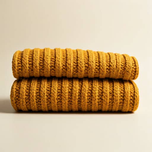 Chunky yellow LUCK CLAWS pet sweater.