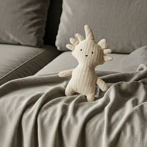 Corduroy woodland fox dog toy by LUCK CLAWS.